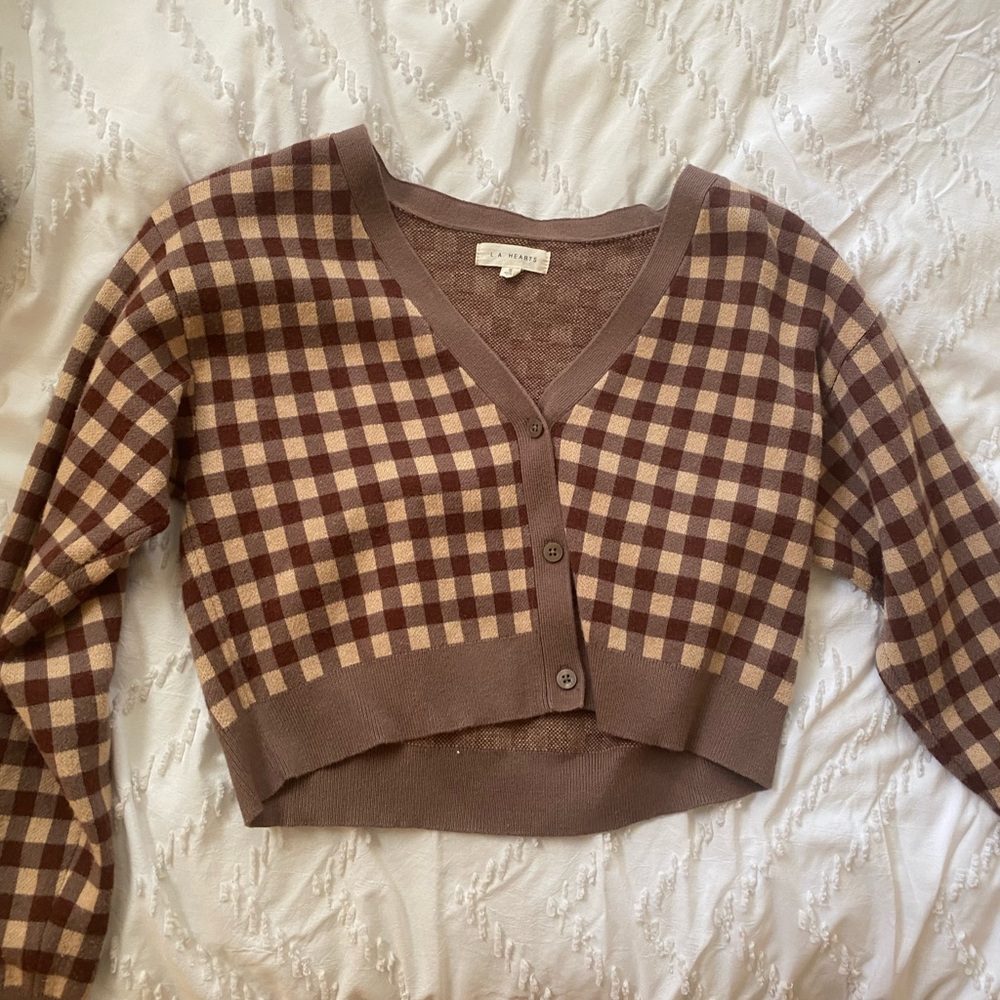 Pacsun Brown Cardigan